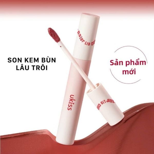 Son Kem Bùn Lâu Trôi Ukiss Creamy Matte Anti-Transfer Lip CLay
