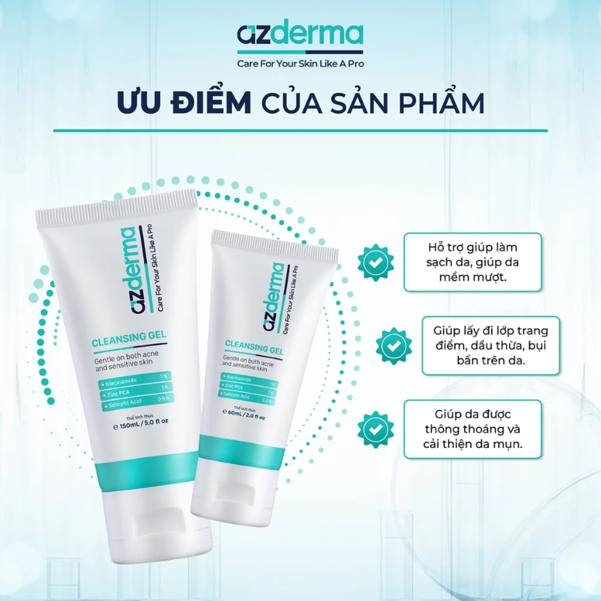 sữa rửa mặt azderma