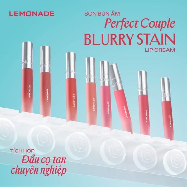 Son Bùn Ấm Mờ Mịn Lâu Trôi Lemonade Perfect Couple Blurry Stain Lip Cream