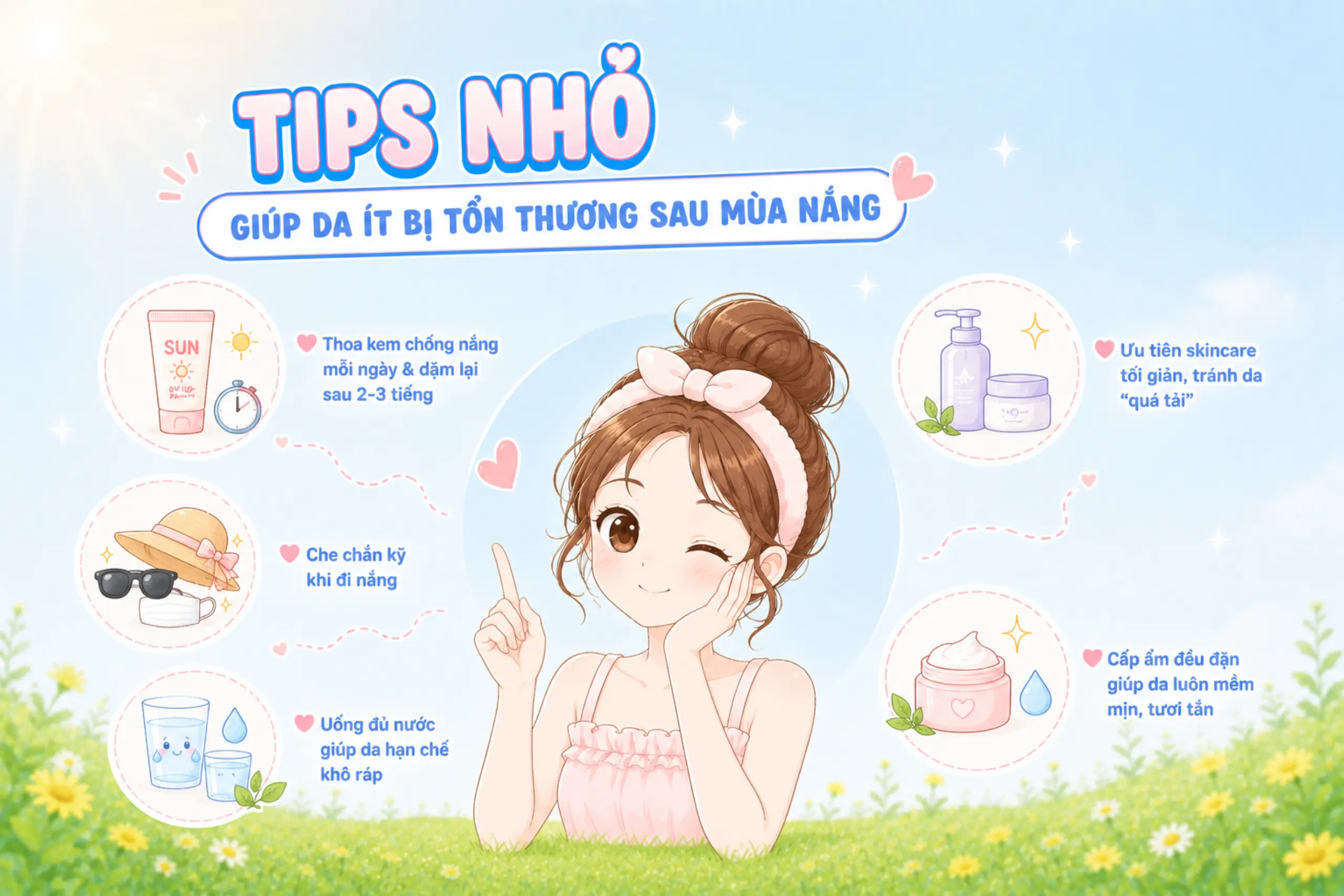 da xỉn màu sau khi đi nắng