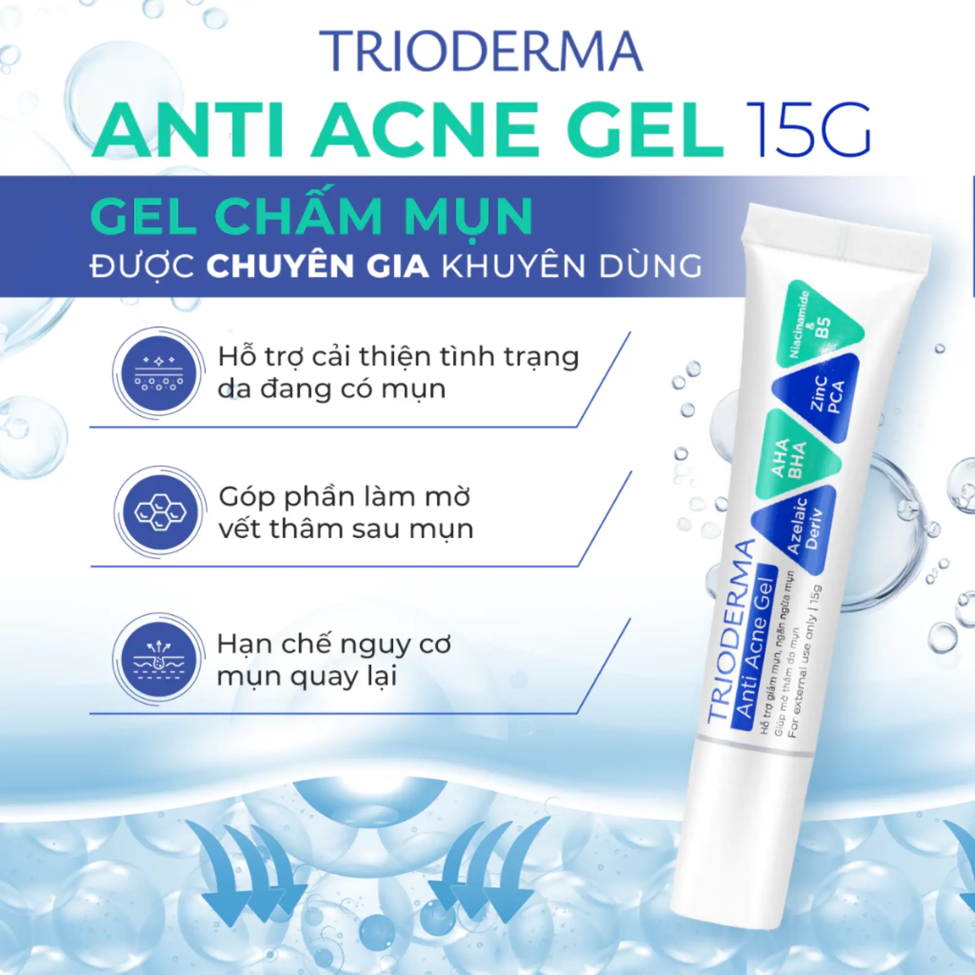 Trioderma chấm mụn thường