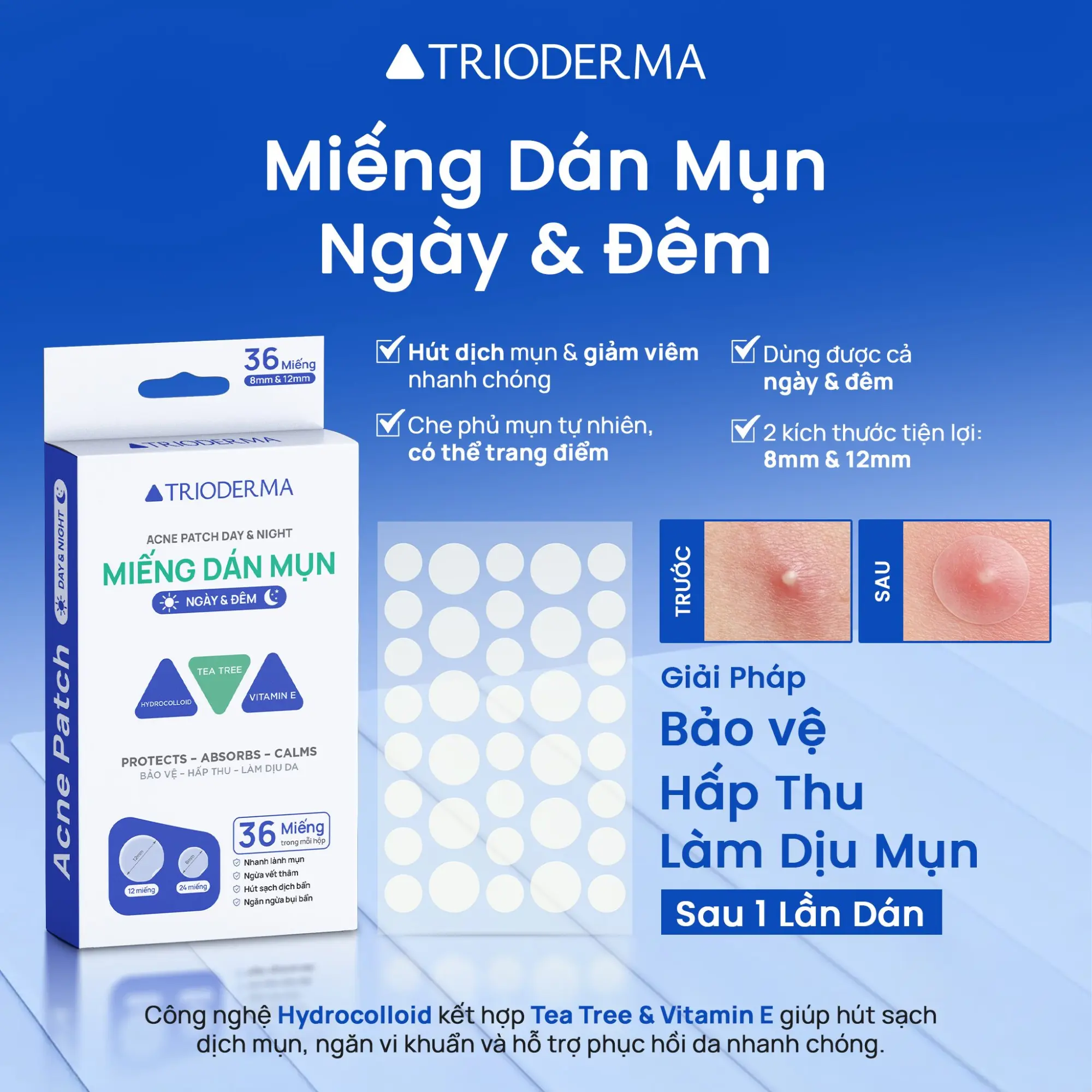 Trioderma miếng dán mụn