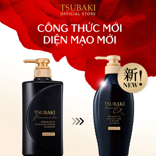 Dầu Gội Phục Hồi Chuyên Sâu Tsubaki Premium Ex Damage Care & Repair Shampoo