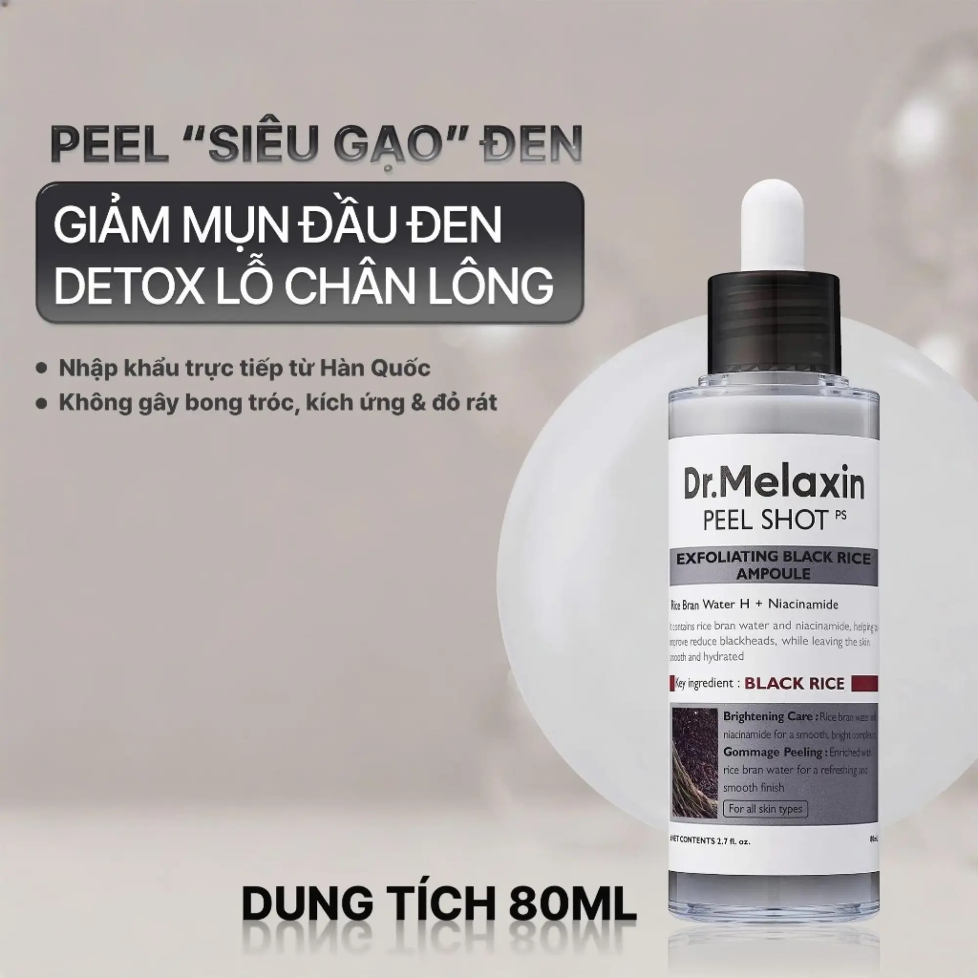 TTBC gạo đen Dr.Melaxin
