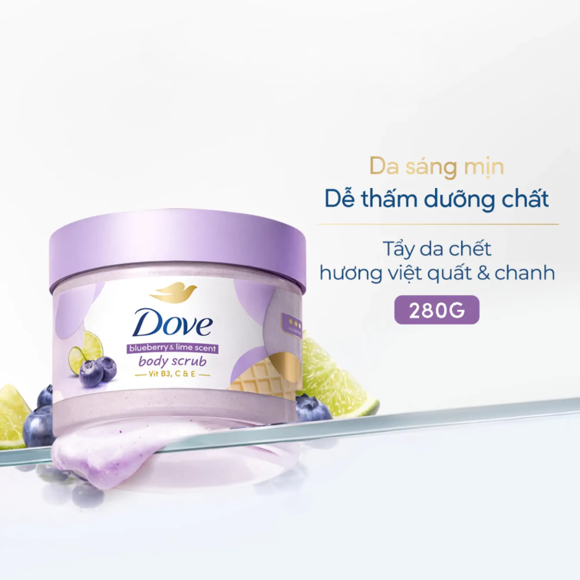 tẩy tế bào chết Dove việt quất