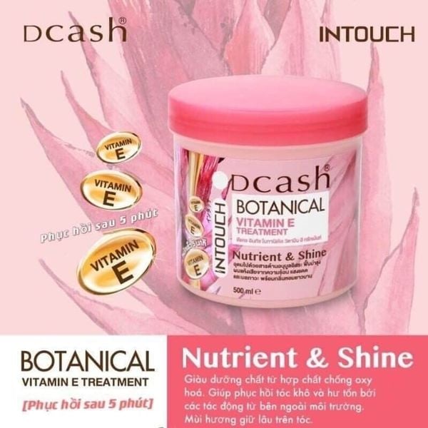 Kem Ủ Tóc Hấp Dầu Dcash Intouch Botanical Vitamin E Treatment