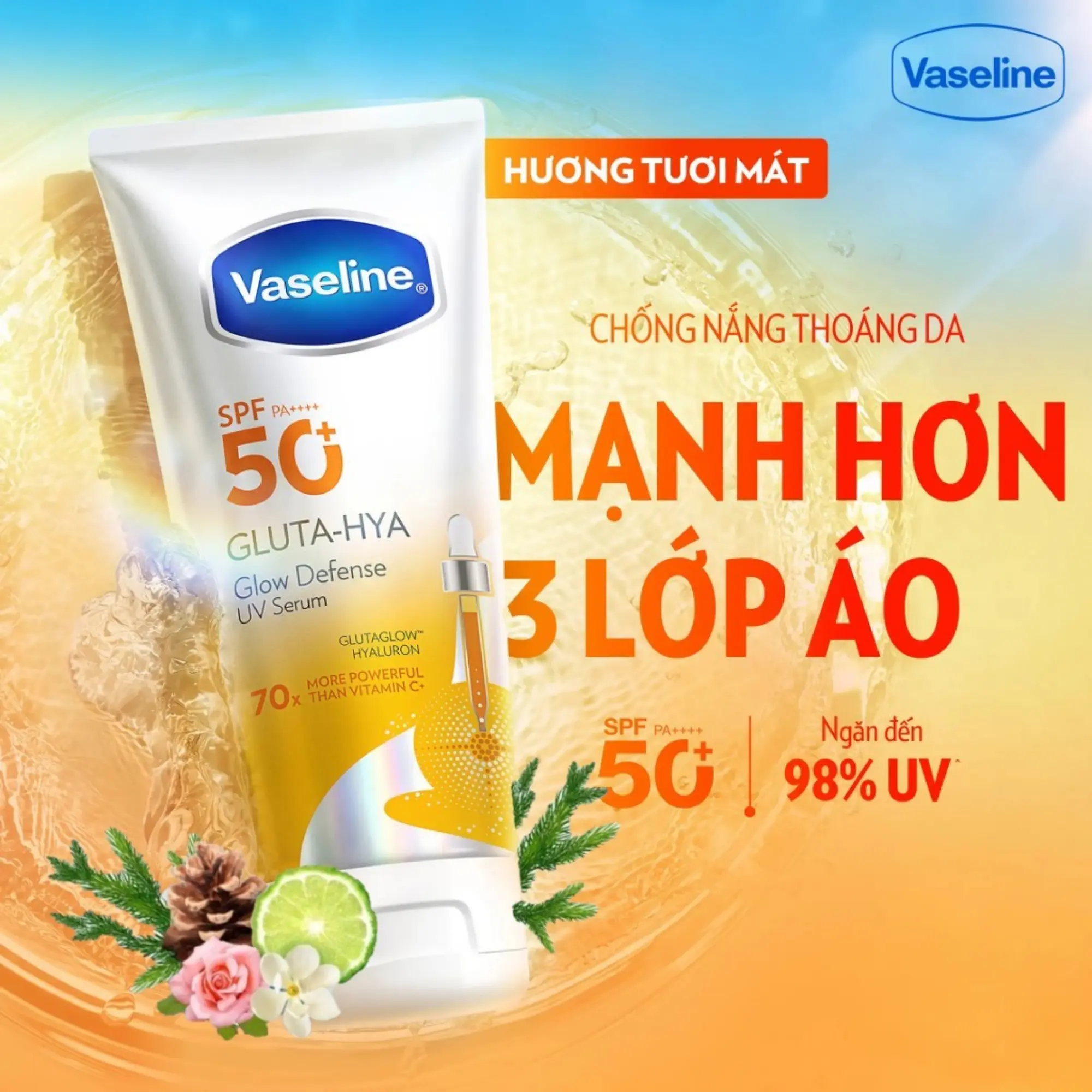 vaseline chống nắng