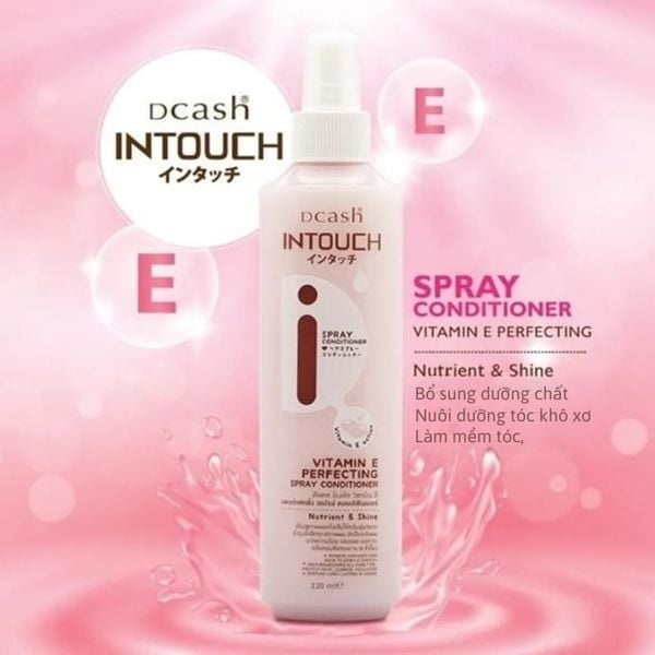 Xịt Dưỡng Tóc Dcash Intouch Vitamin E Perfecting Spray Conditioner
