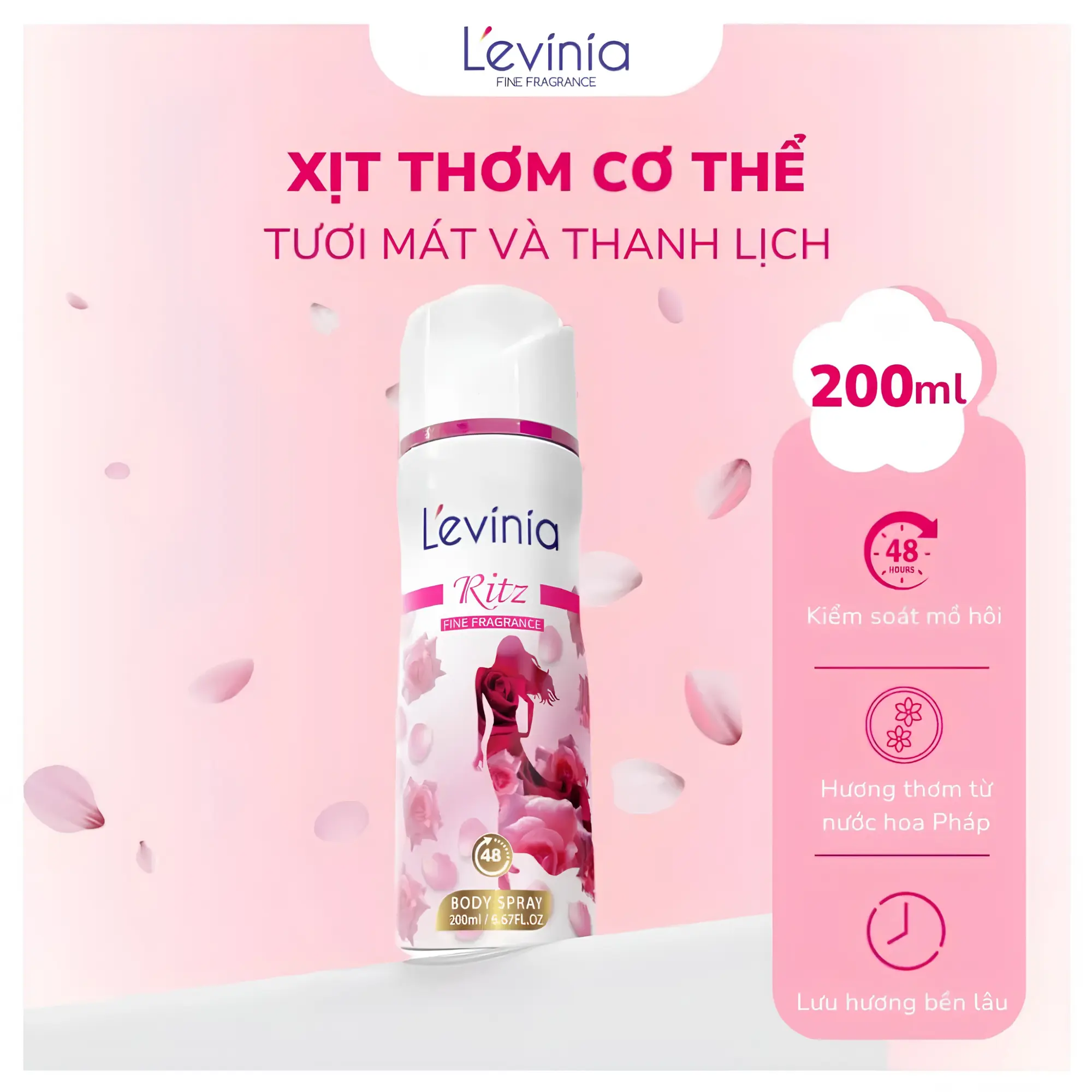 xịt body Levinia