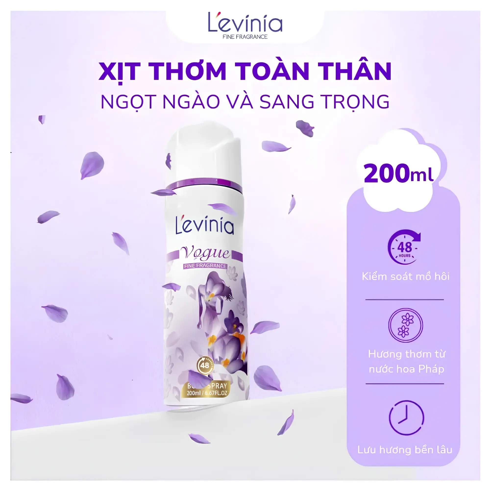 xịt body Levinia
