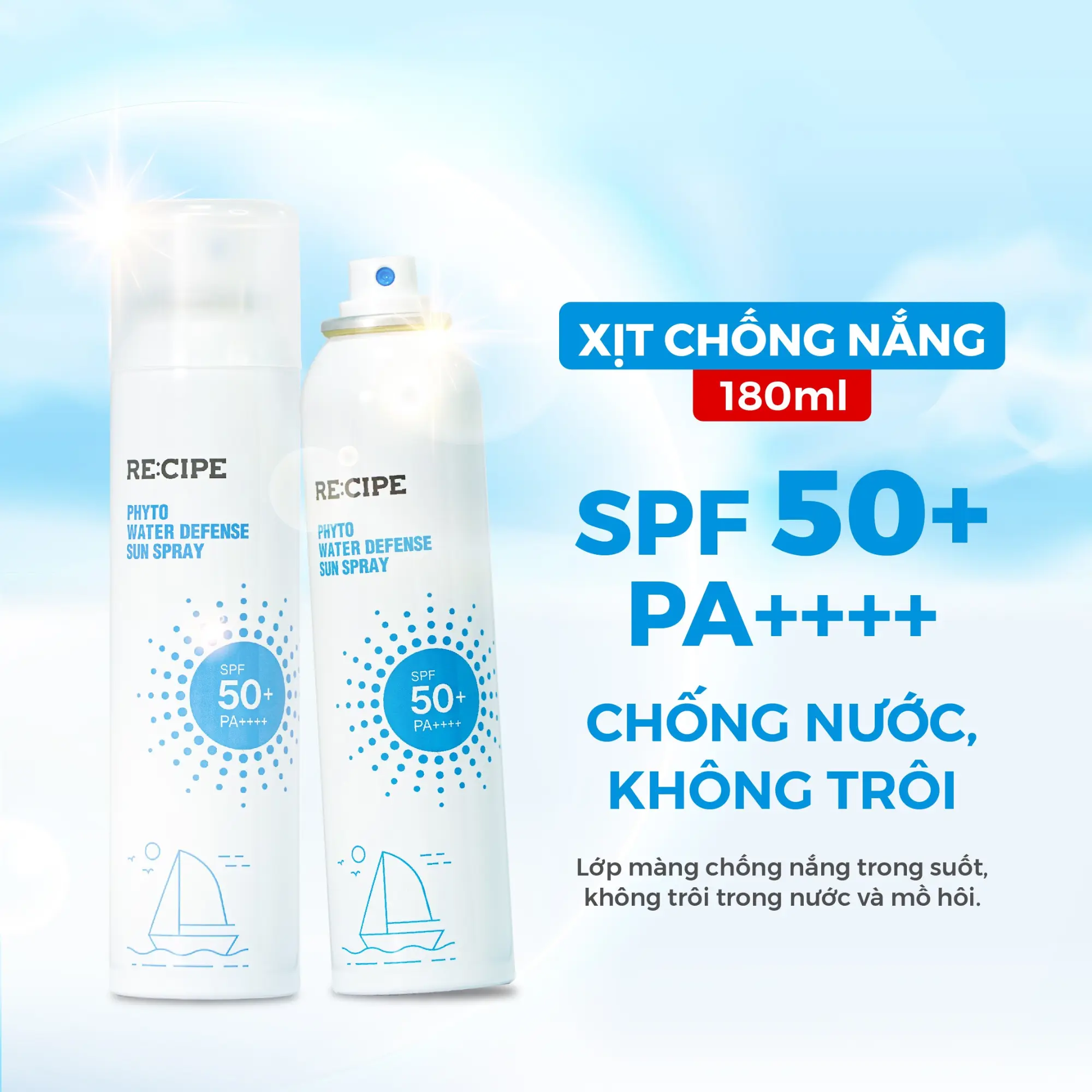 xịt chống nắng recipe