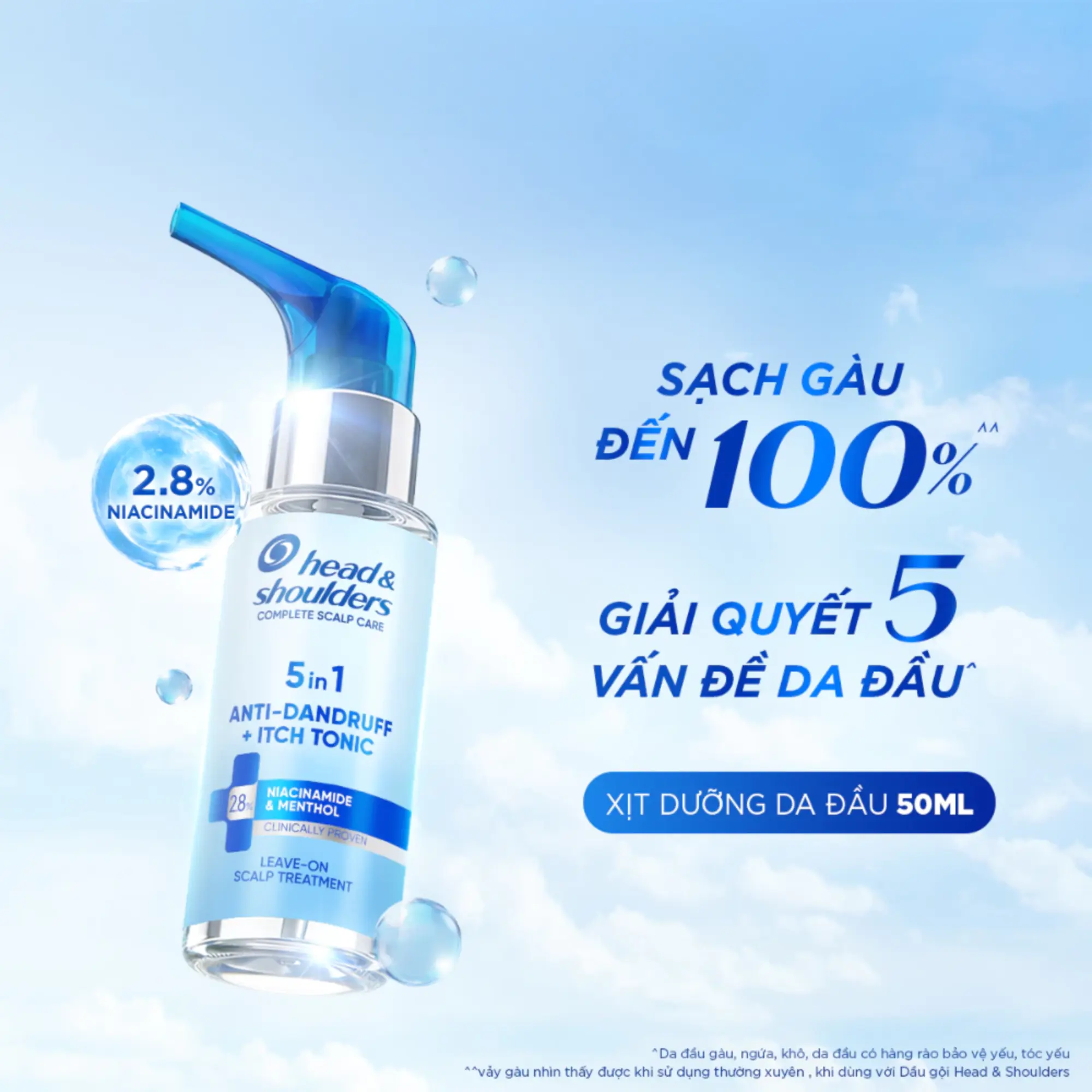 xịt dưỡng da đầu Head & shoulders