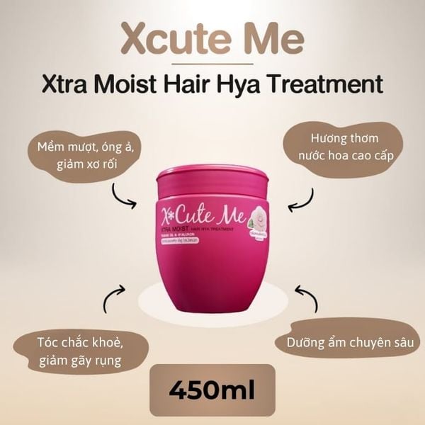 Hấp Dầu X Cute Me Xtra Moist Hair Hya Treatment
