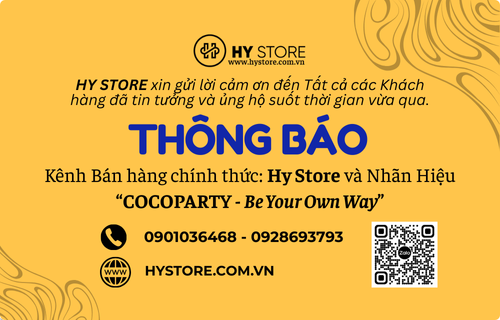 Thông báo về Kênh bán hàng chính thức HY STORE