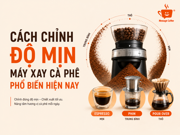 Cách Chỉnh Độ Mịn Máy Xay Cà Phê Phổ Biến Hiện Nay