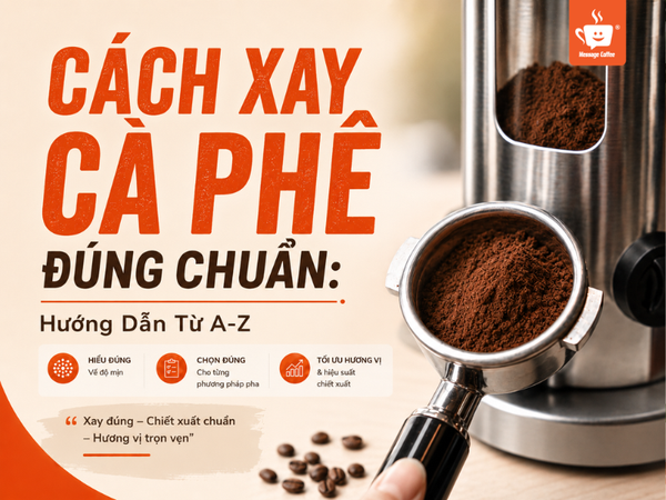 Cách Xay Cà Phê Đúng Chuẩn: Hướng Dẫn Từ A–Z