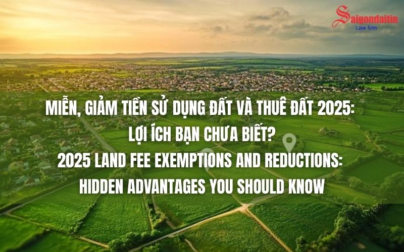 MIỄN, GIẢM TIỀN SỬ DỤNG ĐẤT VÀ THUÊ ĐẤT 2025: LỢI ÍCH BẠN CHƯA BIẾT?