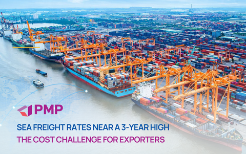 SEA FREIGHT RATES NEAR A 3-YEAR HIGH: THE COST CHALLENGE FOR EXPORTERS