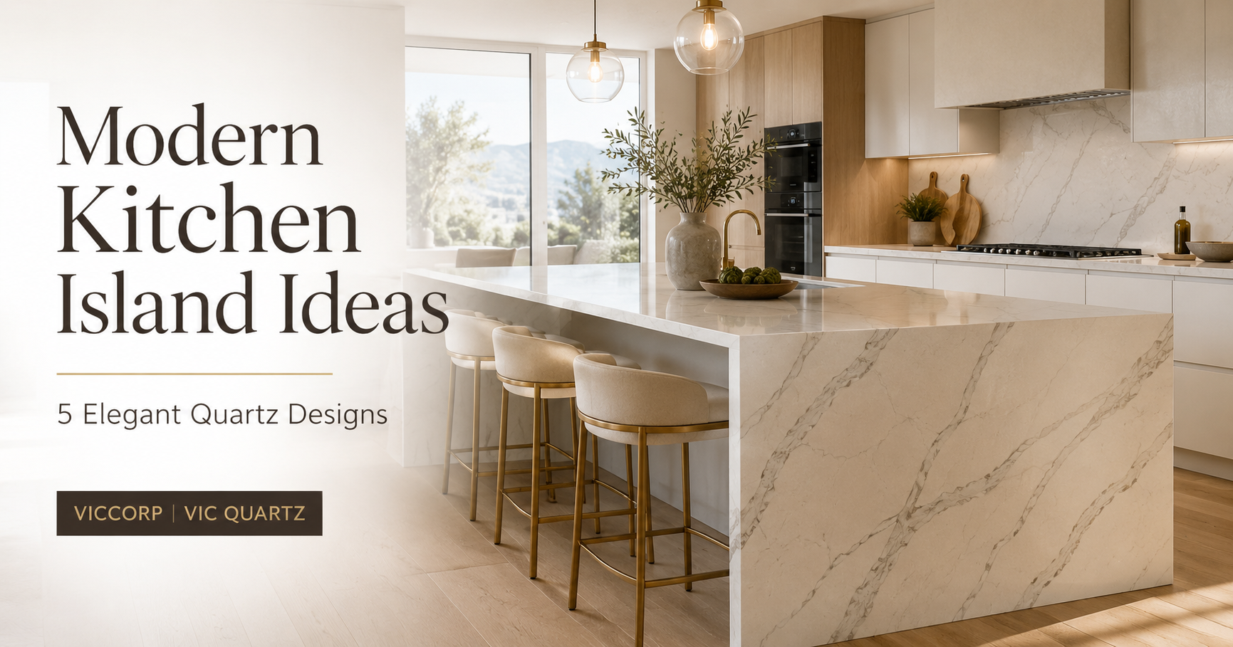 Modern Kitchen Island Ideas: 5 Elegant Quartz Designs