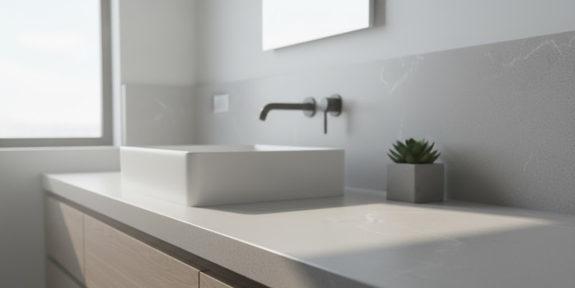 Carrara Moonpark presents a gentle grey background enriched with delicate white veins that add quiet movement and texture.