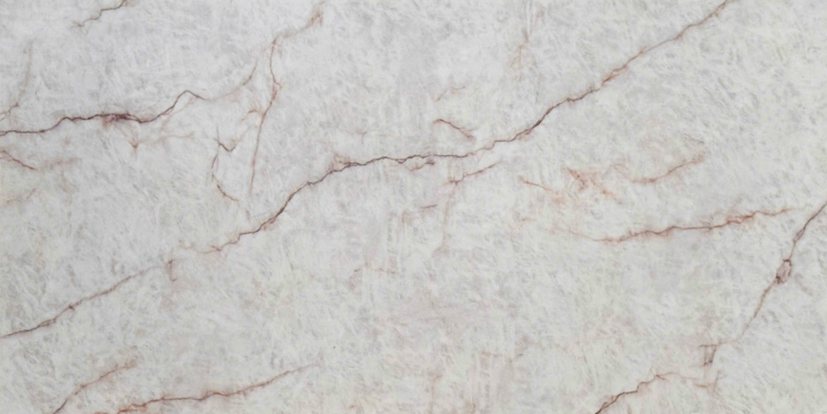 Matterhorn Printed Quartz features a clean white base layered with soft, fine veining in light grey and warm beige tones, creating a calm and refined surface inspired by natural alpine stone.