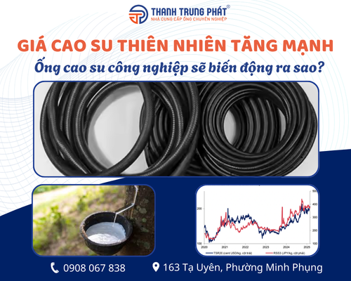 Giá cao su thiên nhiên tăng mạnh: ống cao su công nghiệp sẽ biến động ra sao?
