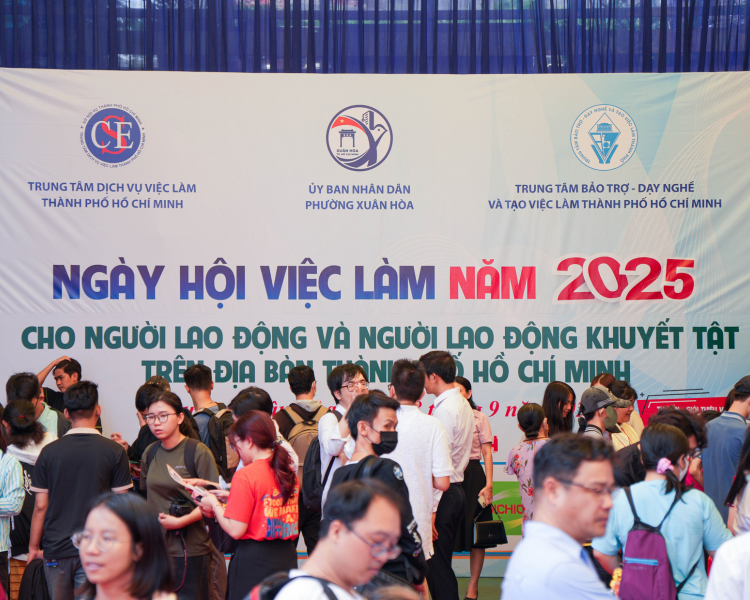 Thanh Trung Phát tại Ngày Hội Việc Làm dành cho người lao động và lao động khuyết tật tại TP.HCM