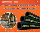 Các yếu tố doanh nghiệp thường bỏ qua khiến ống hút xả xi măng xuống cấp