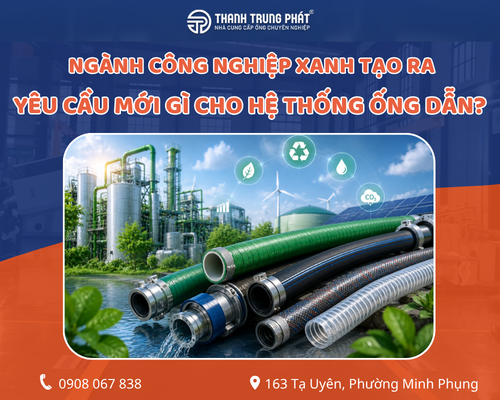 Ngành công nghiệp xanh tạo ra yêu cầu mới gì cho hệ thống ống dẫn?