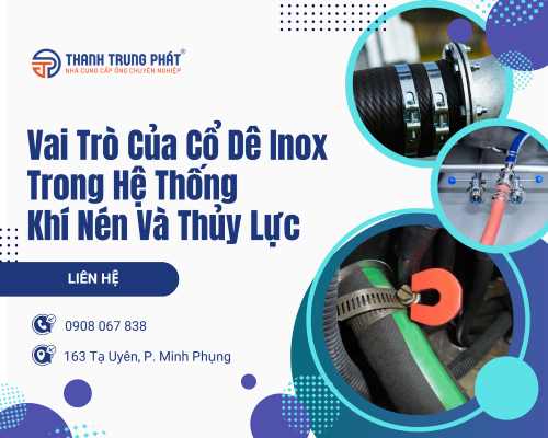 Vai Trò Của Cổ Dê Inox Trong Hệ Thống Khí Nén Và Thủy Lực