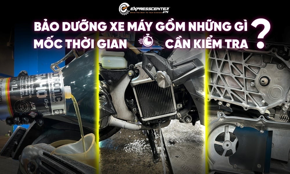 Bảo dưỡng xe máy toàn diện: Các hạng mục cần thực hiện và mốc thời gian cần kiểm tra?