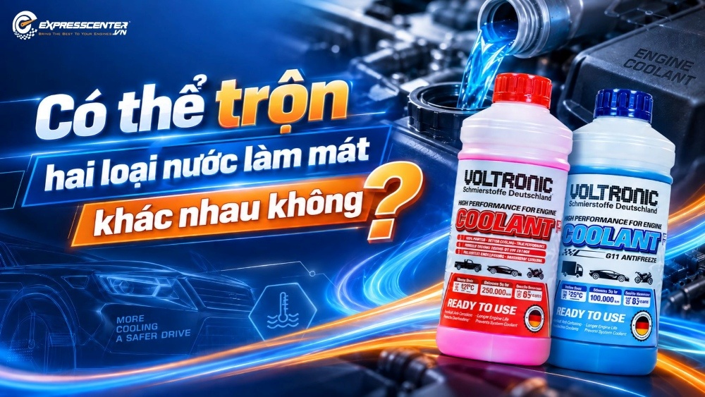 Có thể trộn hai loại nước làm mát khác nhau không? Những rủi ro cần biết