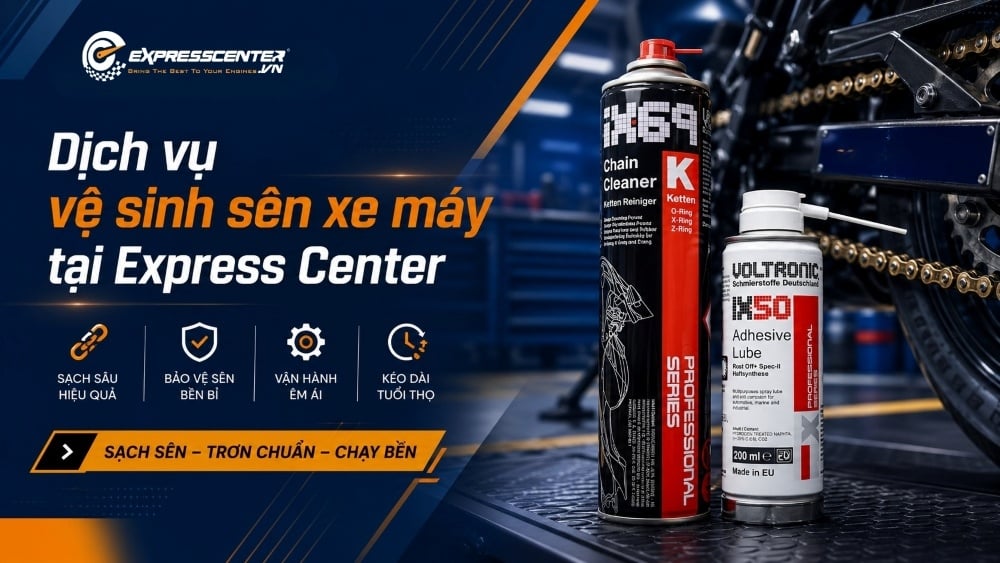 Dịch vụ vệ sinh sên xe máy uy tín tại TP.HCM