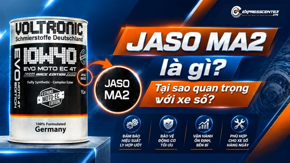 JASO MA2 là gì?Tại sao đây là tiêu chuẩn dầu nhớt quan trọng cho xe số, xe côn tay?