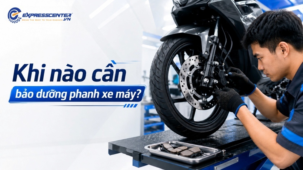 Khi nào cần bảo dưỡng phanh xe máy? Giá dịch vụ vệ sinh và thay dầu thắng
