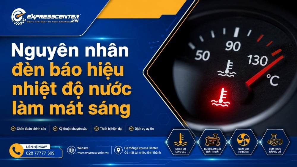 Nguyên nhân khiến đèn báo hiệu nhiệt độ nước làm mát sáng