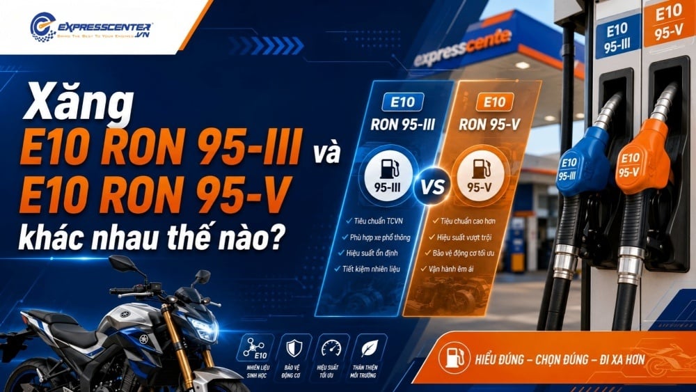 Xăng E10 RON 95-III và E10 RON 95-V khác nhau thế nào?