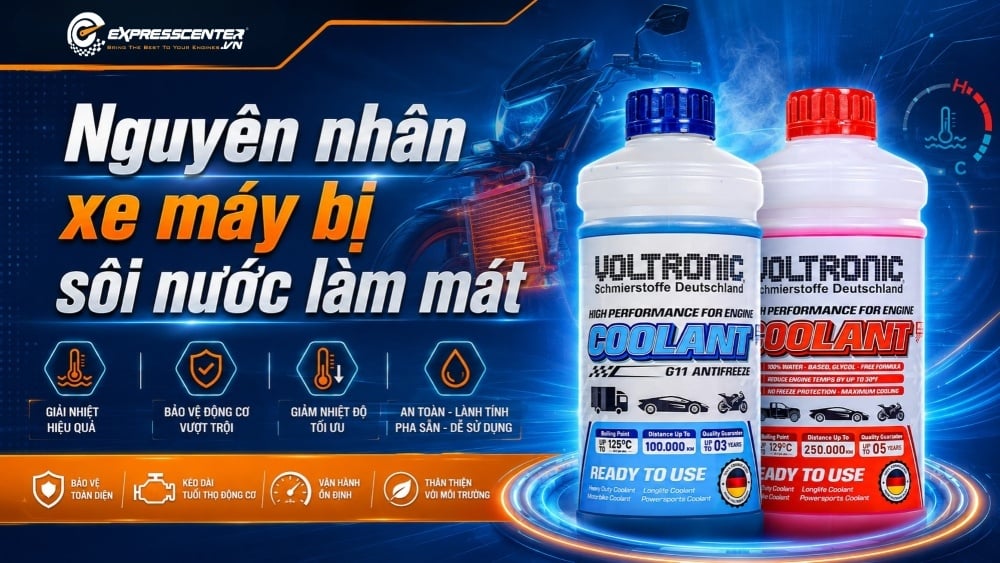 Xe máy bị sôi nước làm mát: Nguyên nhân và cách xử lý