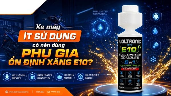 Xe máy ít sử dụng có nên dùng phụ gia ổn định xăng E10?