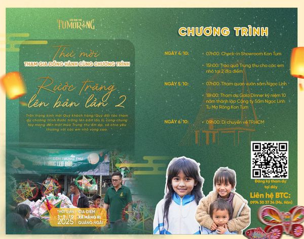 Thư mời Đồng Hành Cùng Chương Trình “Rước Trăng Lên Bản” Lần 2