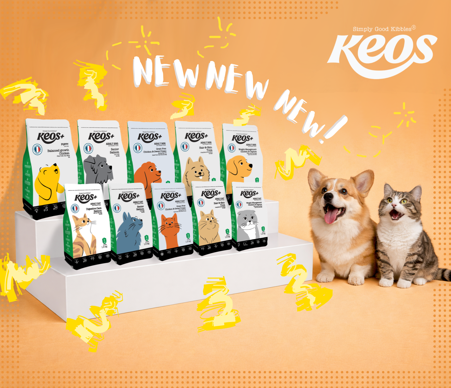 New! New! New: KEOS Expands Product Range for Dogs and Cats!