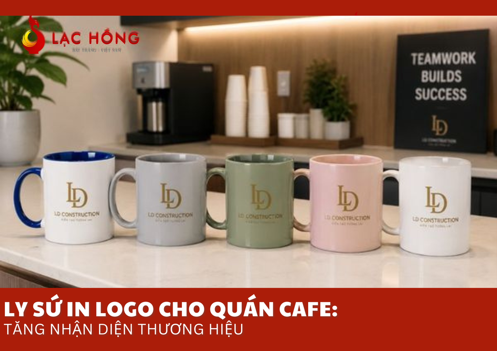 Ly Sứ In Logo Cho Quán Cafe: Tăng Nhận Diện Thương Hiệu