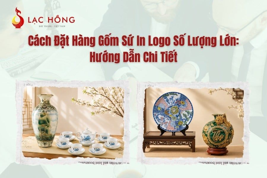Cách Đặt Hàng Gốm Sứ In Logo Số Lượng Lớn: Hướng Dẫn Chi Tiết