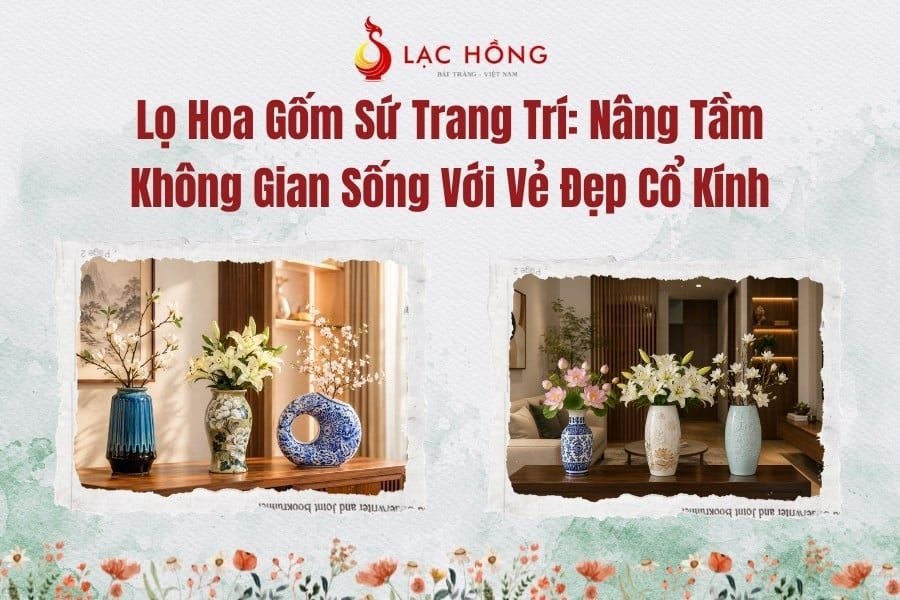 Lọ Hoa Gốm Sứ Trang Trí: Nâng Tầm Không Gian Sống Với Vẻ Đẹp Cổ Kính