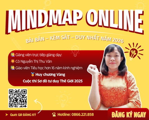 📣 KHÓA HỌC MINDMAP ONLINE 2026 – DUY NHẤT TRONG NĂM
