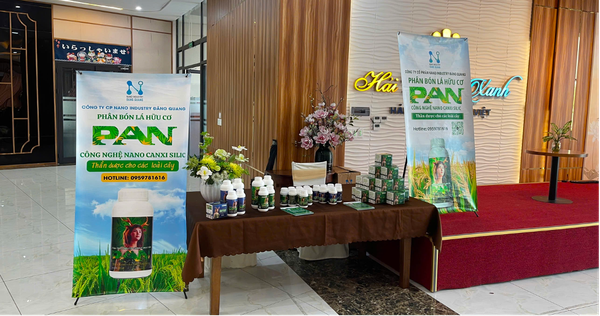 Gian hàng Phân bón lá hữu cơ nhiều thành phần PAN tại “Hội nghị hoạt động khuyến nông, khuyến nông cộng đồng trong thực hiện mô hình chính quyền địa phương 2 cấp khu vực miền núi phía Bắc