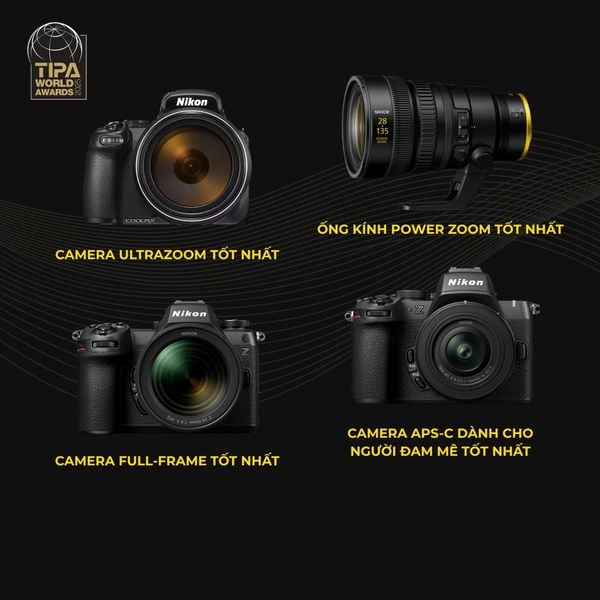 TIPA World Awards 2025: Nikon Khẳng Định Vị Thế Dẫn Đầu Với Loạt Giải Thưởng Danh Giá!