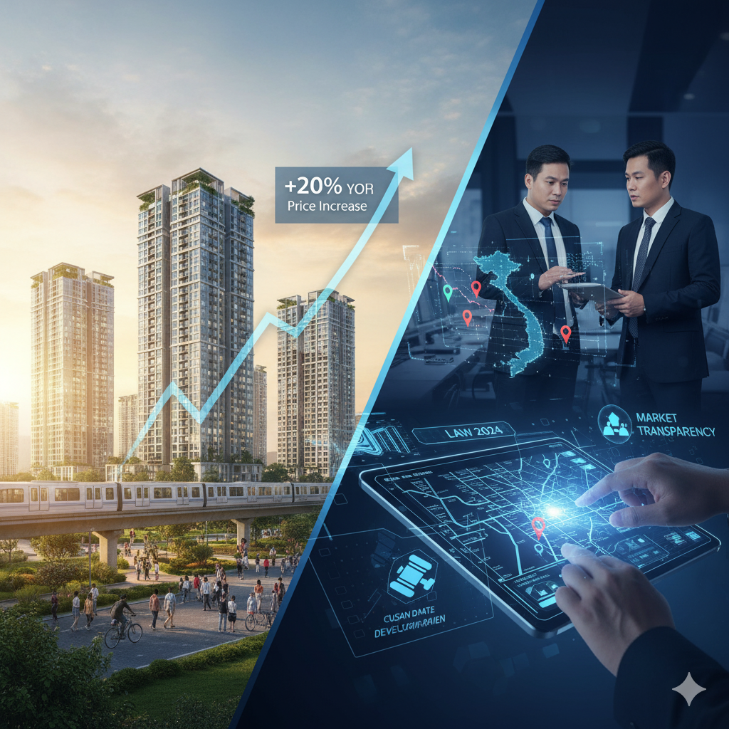 Giá nhà 6/10: Chung cư tiếp tục tăng, Dòng vốn dịch chuyển ven đô