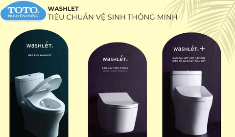 WASHLET TOTO – TIÊU CHUẨN VỆ SINH THÔNG MINH