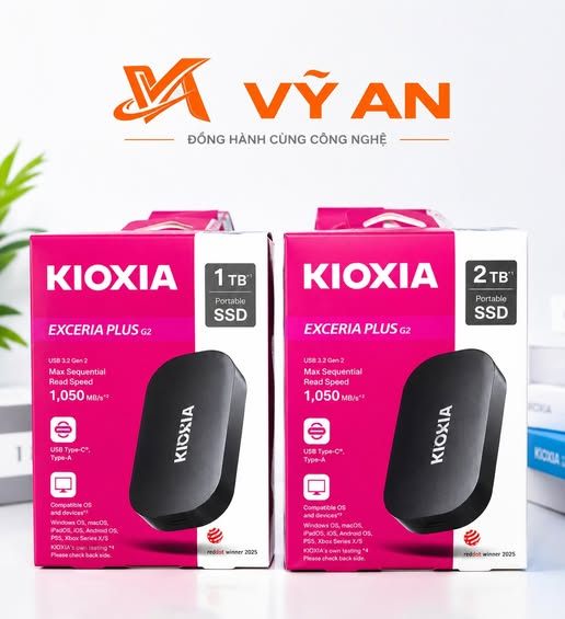 KIOXIA EXCERIA PLUS G2 – SSD DI ĐỘNG NHỎ NHƯNG “CÓ VÕ”!